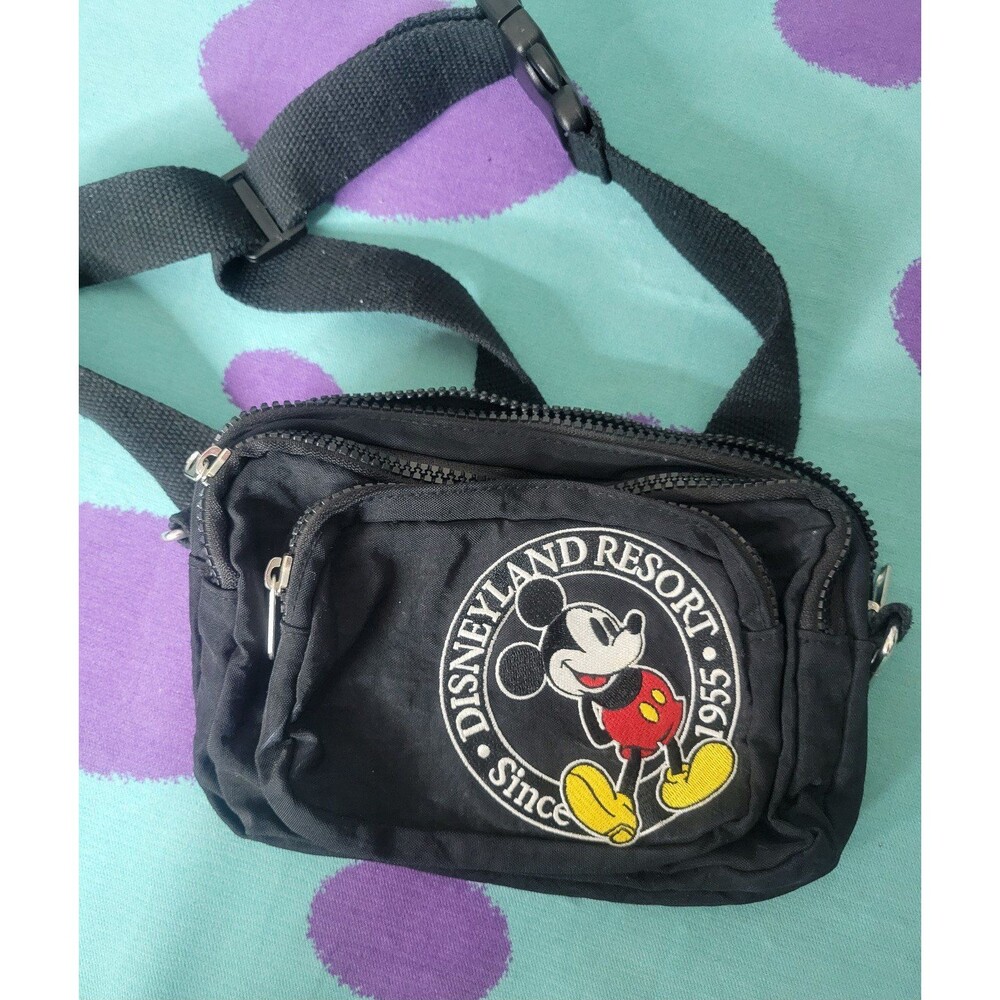 Disney Disneyland Resort Embroidered Belt Bag Convertible Fanny Pack Disney Park